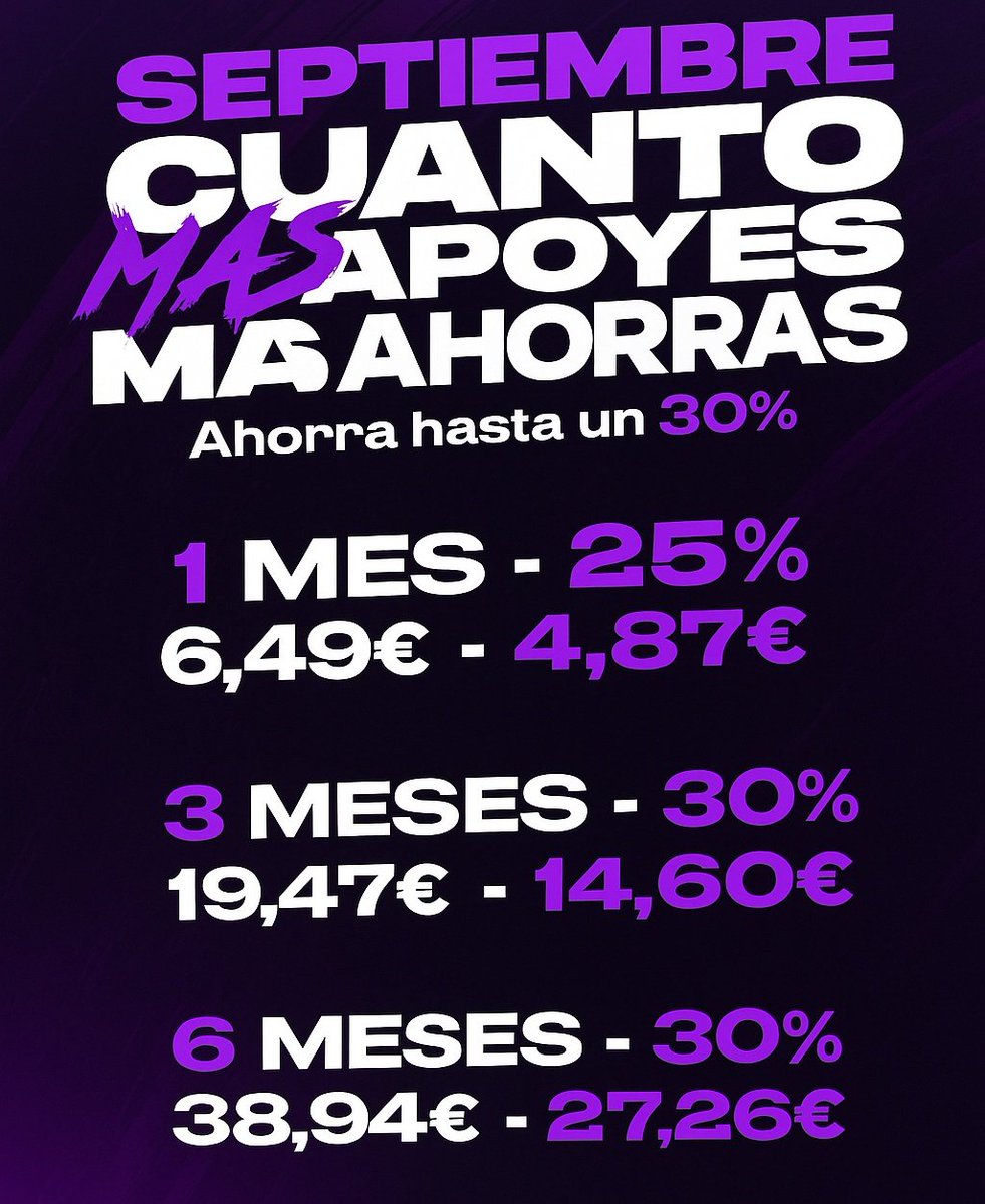 70Humilde_Juan (@humilde_juan_) on Twitter photo Empieza el subtember 🎁🥳
🫵 Disponible desde el 29 de agosto hasta el 1 de octubre Empieza el subtember 🎁🥳
🫵 Disponible desde el 29 de agosto hasta el 1 de octubre