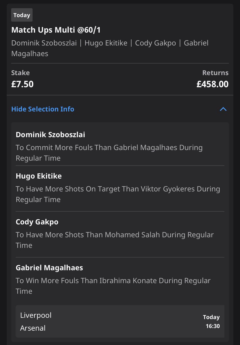 ⚽️ Liverpool vs Arsenal 
🏆 #PremierLeague 

If this match up multi wins, I’ll give £50 to someone who likes ❤️ this post and £50 to someone who retweets 🔁 this post!

*must be following!