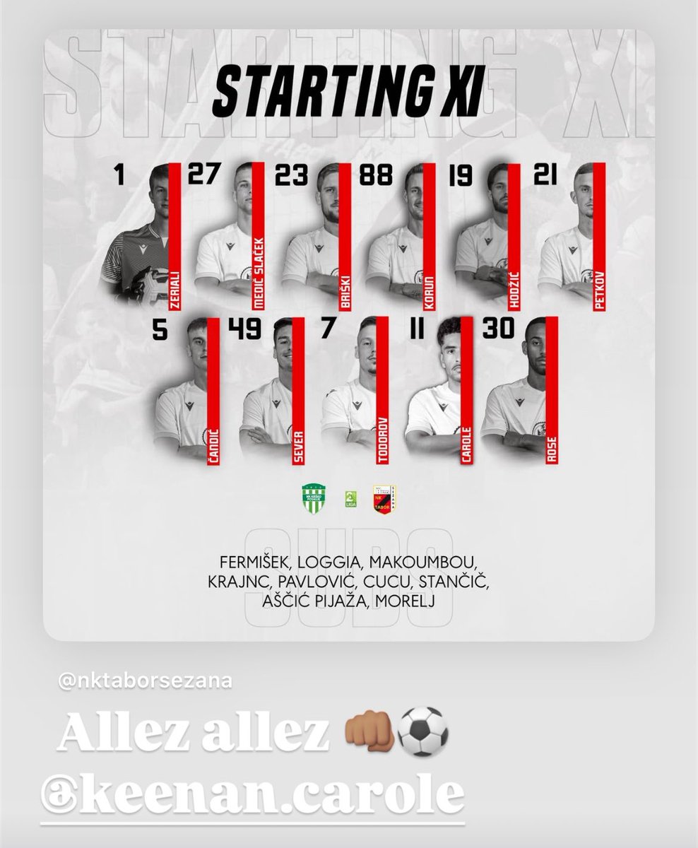 4pm kick-off! Come on #KeenanCarole #KC17 👊🏽⚽️