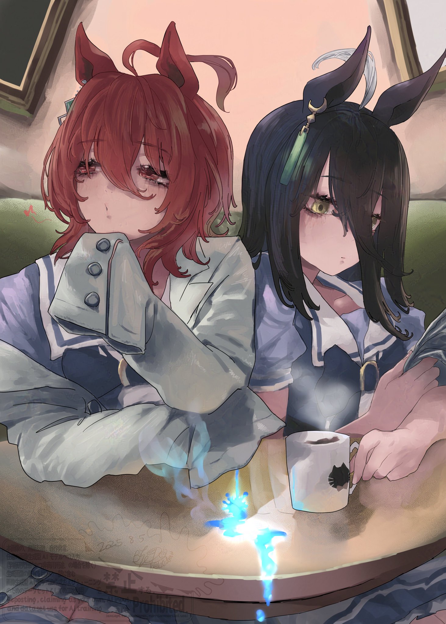 僕が書いた絵です、 本日、EDイラストを描かせていただいたアニメ【 久保さんは僕を