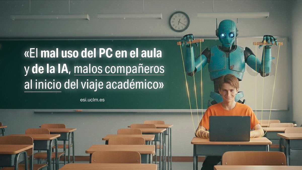 «El mal uso del PC en el aula y de la IA, malos compañeros al inicio del viaje académico»  -- una reflexión sobre cómo el uso inadecuado del PC en el aula como potencial distractor y el uso de la #IA generativa como medio de atajo en el proceso de aprendizaje, puede impactar