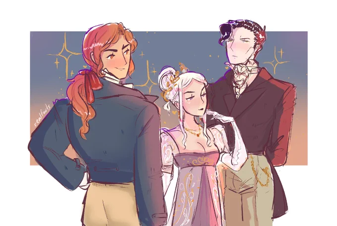 some edelferdibert for #edelgardrarepair week! did a regency au for funsies + day 7 (hair/intimacy) a little early;; #FE3H