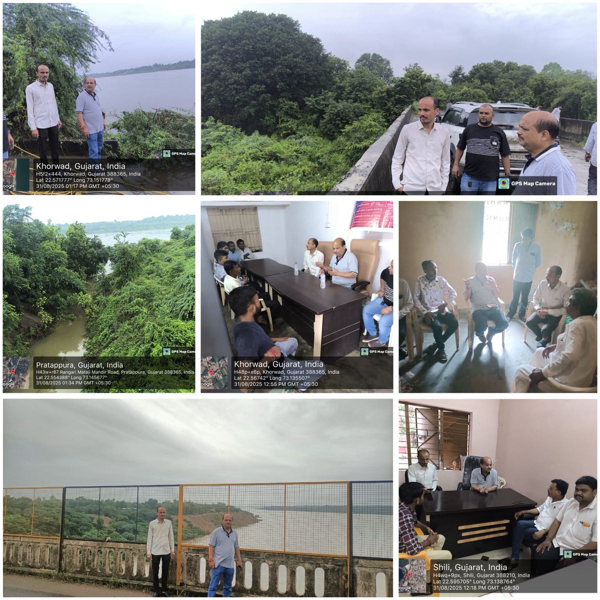 આજરોજ મહીનદીમાં છોડવામાં આવેલ 2 લાખ કયુસેક પાણી સંદર્ભે તાલુકાના મહીકિનારે આવેલ સુંદલપુરા,લાલપુરા,અહીમા,પ્રતાપપુરા શીલી,ખોરવાડ ગામોમાં TDOશ્રી સાથે સરપંચશ્રી તકમશ્રીઓ અને ગ્રામજનો સાથે મુલાકાત કરી <a href="/ero_anand53446/">SDM Anand</a> <a href="/CollectorAnd/">Collector and DM Anand</a> <a href="/ERO_Umreth/">ERO 111-Umreth</a> <a href="/revenuegujarat/">Revenue Dep. Gujarat</a> <a href="/JayantiRavi/">Jayanti Ravi</a>