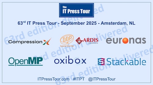 coustautc's tweet image. End of this 63rd Edition of the @ITPressTour in Amsterdam bit.ly/itpt63pr #CompressionX #DDPSAN #euroNAS @OpenMP_ARB @OxiboxFR #Stackable #MultiCloud #DataManagement #Compression #TCO #NAS #Ceph #S3 #OpenSource #Parallelism #API #DataProtection #storage #Apache #ITPT
