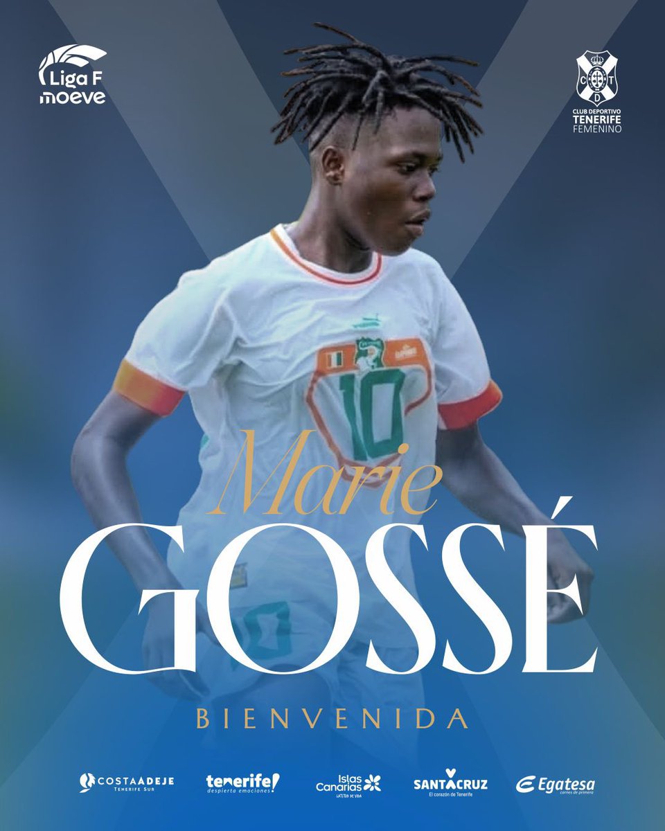🤍💙 |FICHAJE|

Marie Gossé, nuevo refuerzo del Costa Adeje Tenerife

🔗 clubdeportivotenerifefemenino.com/noticias/marie…

#UnMismoLatido #CostaAdejeTenerife #CDTFemenino