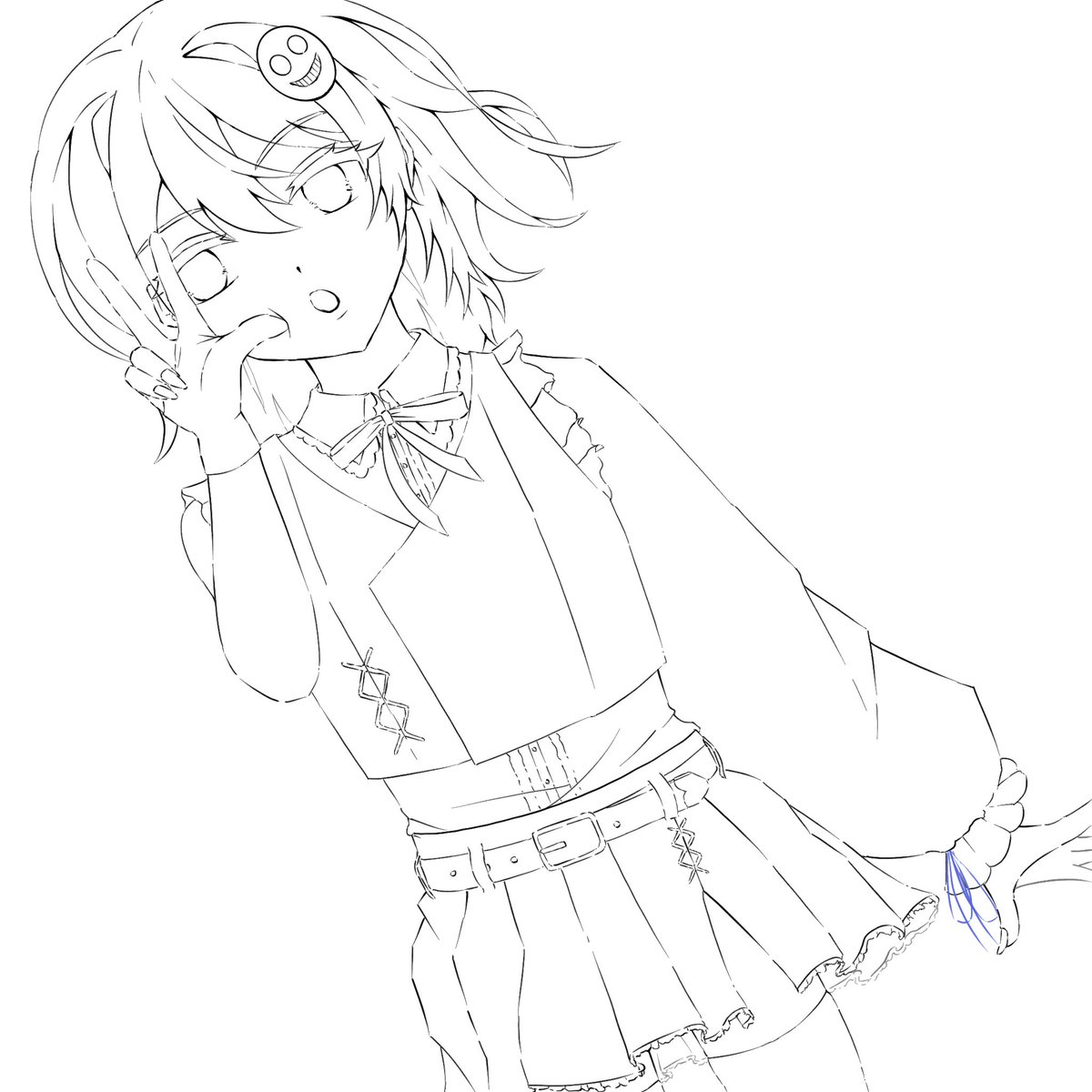 線画 
 #私の絵柄が好みって人にフォローされたい 
 #wip 
#線画