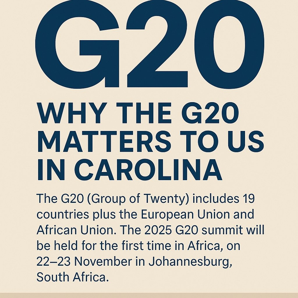 🇿🇦 For the 1st time ever, the #G20 Summit lands in Africa—Johannesburg, 22–23 Nov 2025.
In Carolina, we face acid mine drainage, water scarcity &amp; air pollution. These are global issues. The G20 must hear our voices.
#WaterJustice