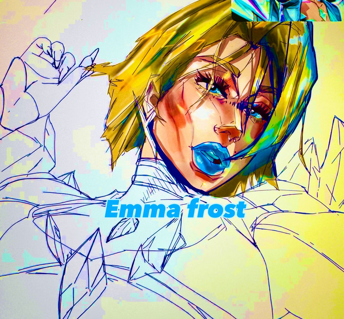 kaneCode1's tweet image. My version of Emma frost #MarvelRivals #artmoots #art #draw #anime