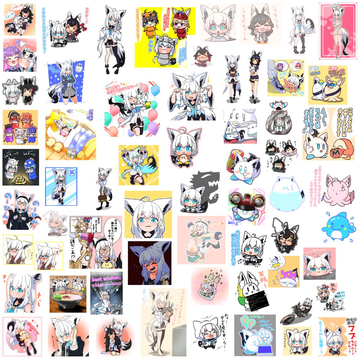 #今月描いた絵を晒そう
今月もいっぱいフブちゃん描きました(*´ω｀*)
来月ももちろんフブちゃんのことたくさん描きます…！！(｀･ω･´)ゞ