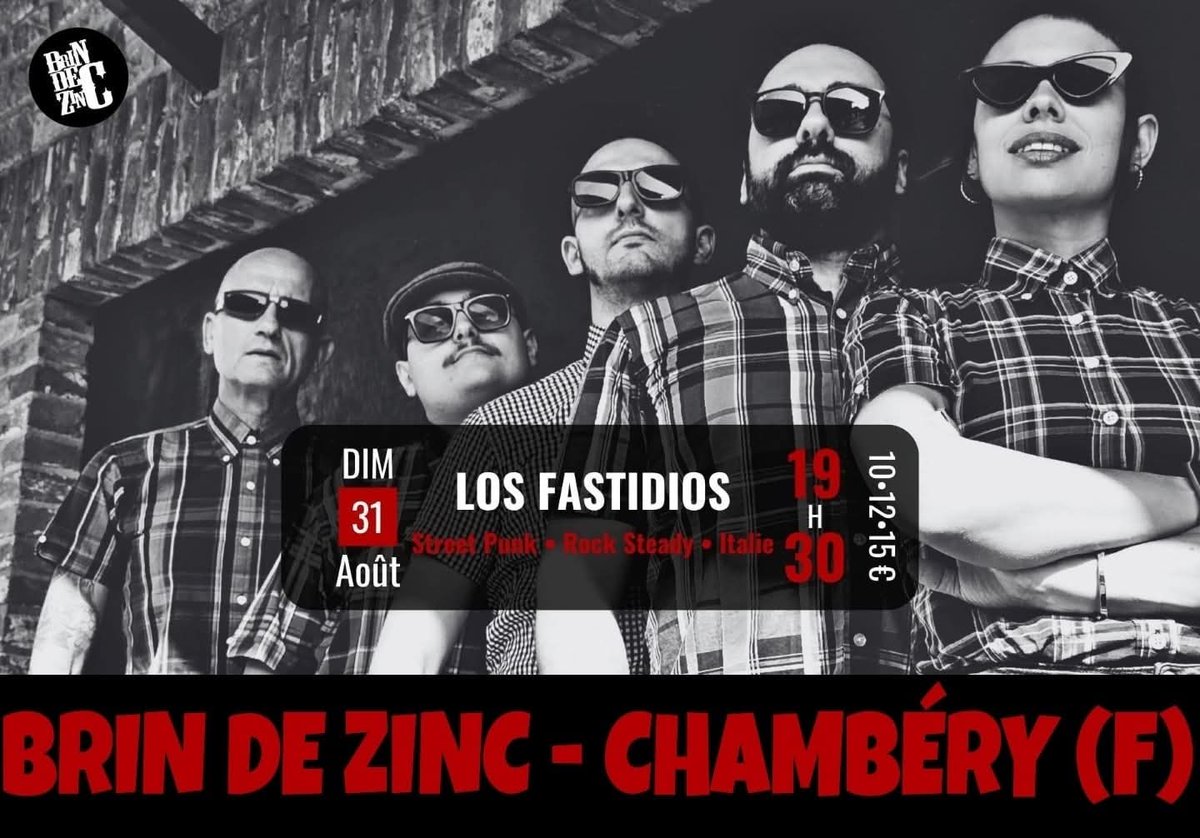💥TONIGHT💥
LOS FASTIDIOS live @ Brin de Zinc - Chambery (F) 😎