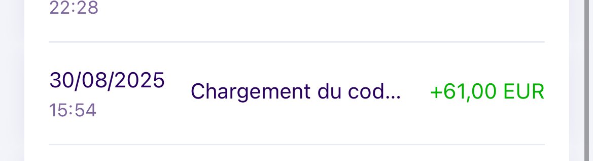 J’avais oublié d’afficher hier mais il m’envoyait 11 et 50 pour le repas. 

Donc 61 💁🏼‍♀️