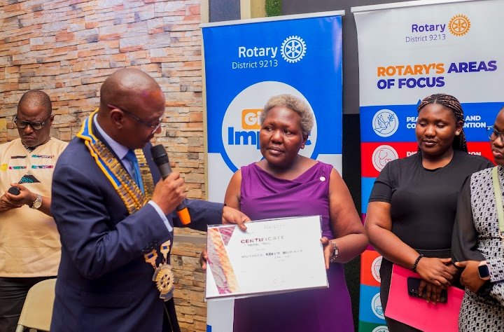 Rotary club of Kampala-Kawempe (@rckawempe) on Twitter photo An honor indeed! π DG Rtn. Geoffrey Martin Kitakule inducted our newest Rotarian, Rtn. Edith Muyinza π. Welcome to the family, Edith! π Big applause to our Membership Directorate for casting the net right & fishing well. ππ
#UniteForGood #DGVisit #PeopleOfAction An honor indeed! π DG Rtn. Geoffrey Martin Kitakule inducted our newest Rotarian, Rtn. Edith Muyinza π. Welcome to the family, Edith! π Big applause to our Membership Directorate for casting the net right & fishing well. ππ
#UniteForGood #DGVisit #PeopleOfAction