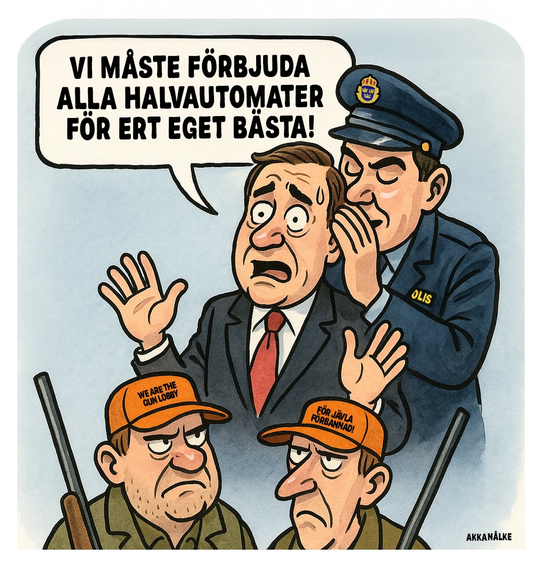 Avväpningen av jägarna sker systematiskt. Politikerna måste svara på vad detta ska leda till – vilken förbättring? Att ta våra vapen gör inte samhället säkrare. Vi jägare är bland de mest laglydiga medborgarna i Sverige. Det verkliga hotet är de ILLEGALA vapnen! 🧵
1/3