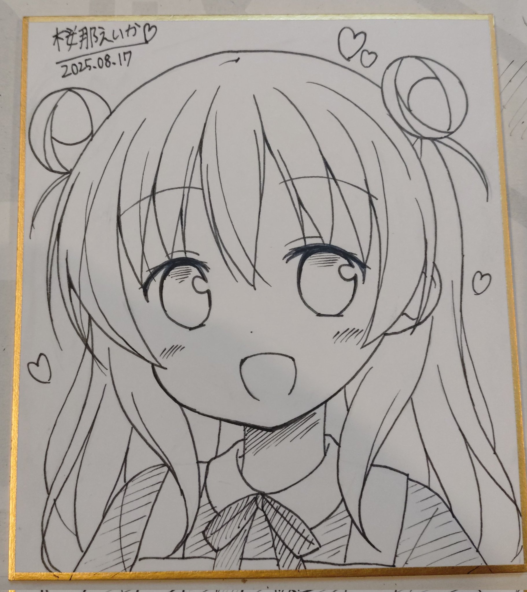 虫原　c105 コミケ105 直筆イラスト色紙　手書き色紙　オリジナル 虫原 c105 コミケ105 直筆イラスト色紙 手書き色紙 オリジナル