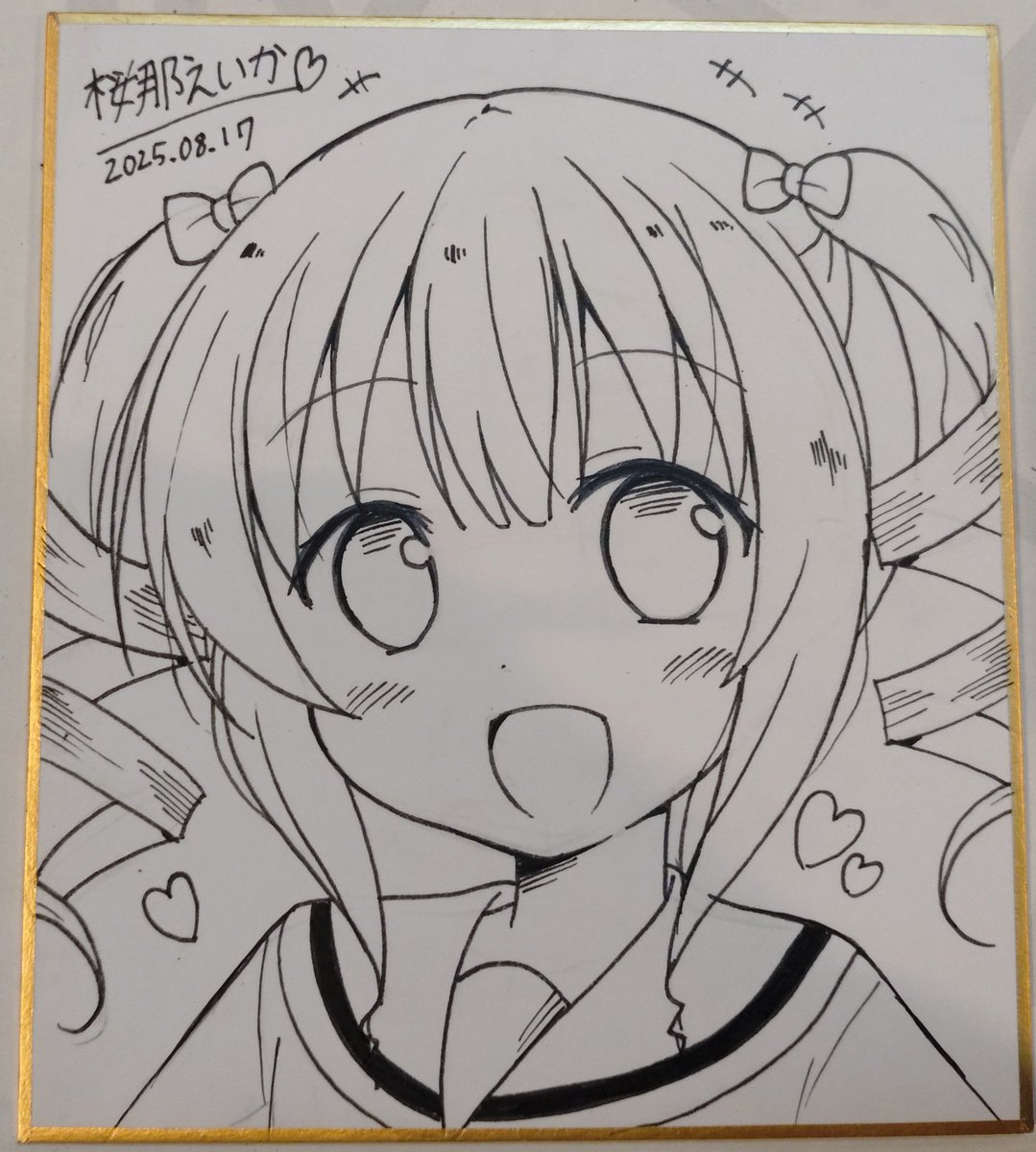 ✴︎ ご予約品 ✴︎　　イラスト　色紙 お買い得】 ゼットアンドケイ（Z＆K） 推しカラー色紙 ミニ