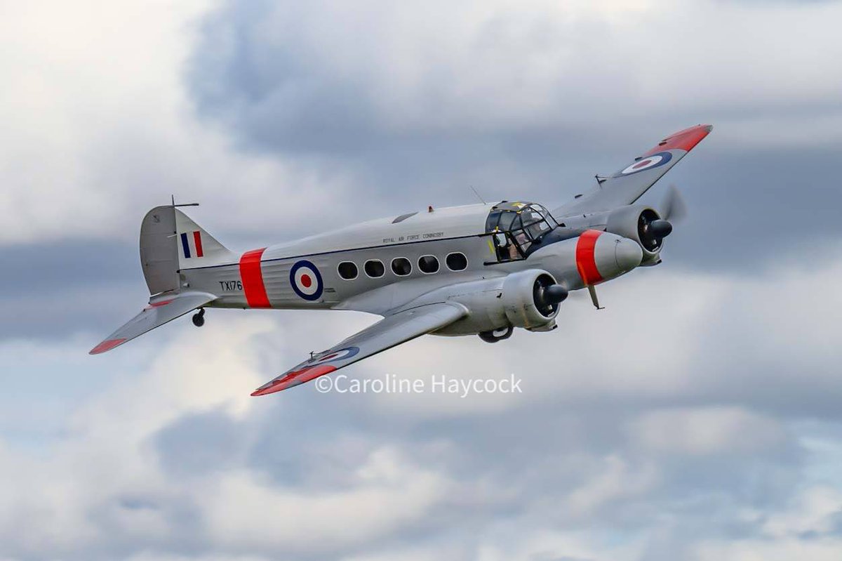 Some pretty clouds to show off the Avro Anson at Shuttleworth