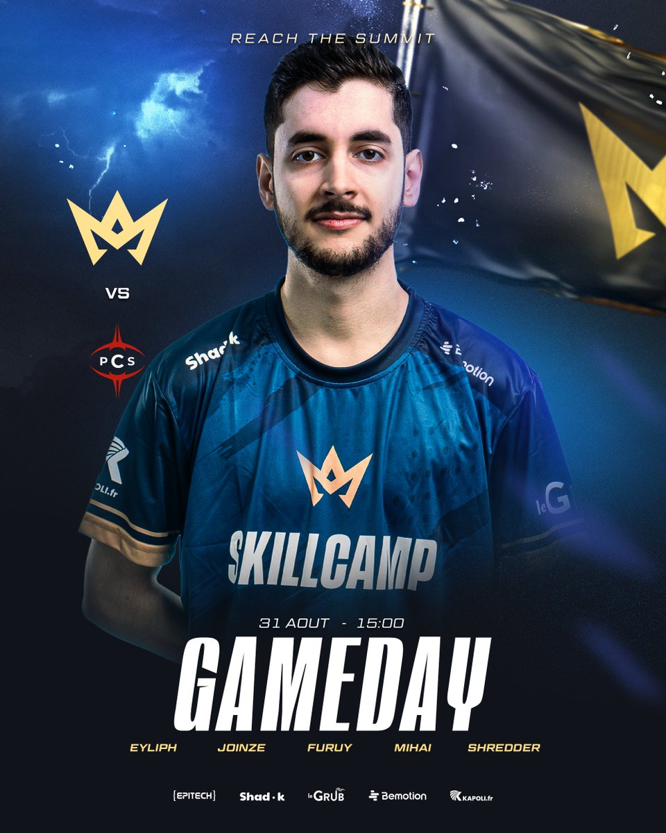 Les objectifs du jour : laver PCS comme à l'aller et hatewatch Lille Esport !

On joue en dernier, ça promet d’être chaud 🔥

⌚️15:00 
🆚 <a href="/PCSDIV2/">PCS #DIV2 ⚜️</a> 
 📺twitch.tv/skillcamp
🎙️ <a href="/Lelariva_fr/">Lelariva</a> &amp; Galactika

#SCWIN