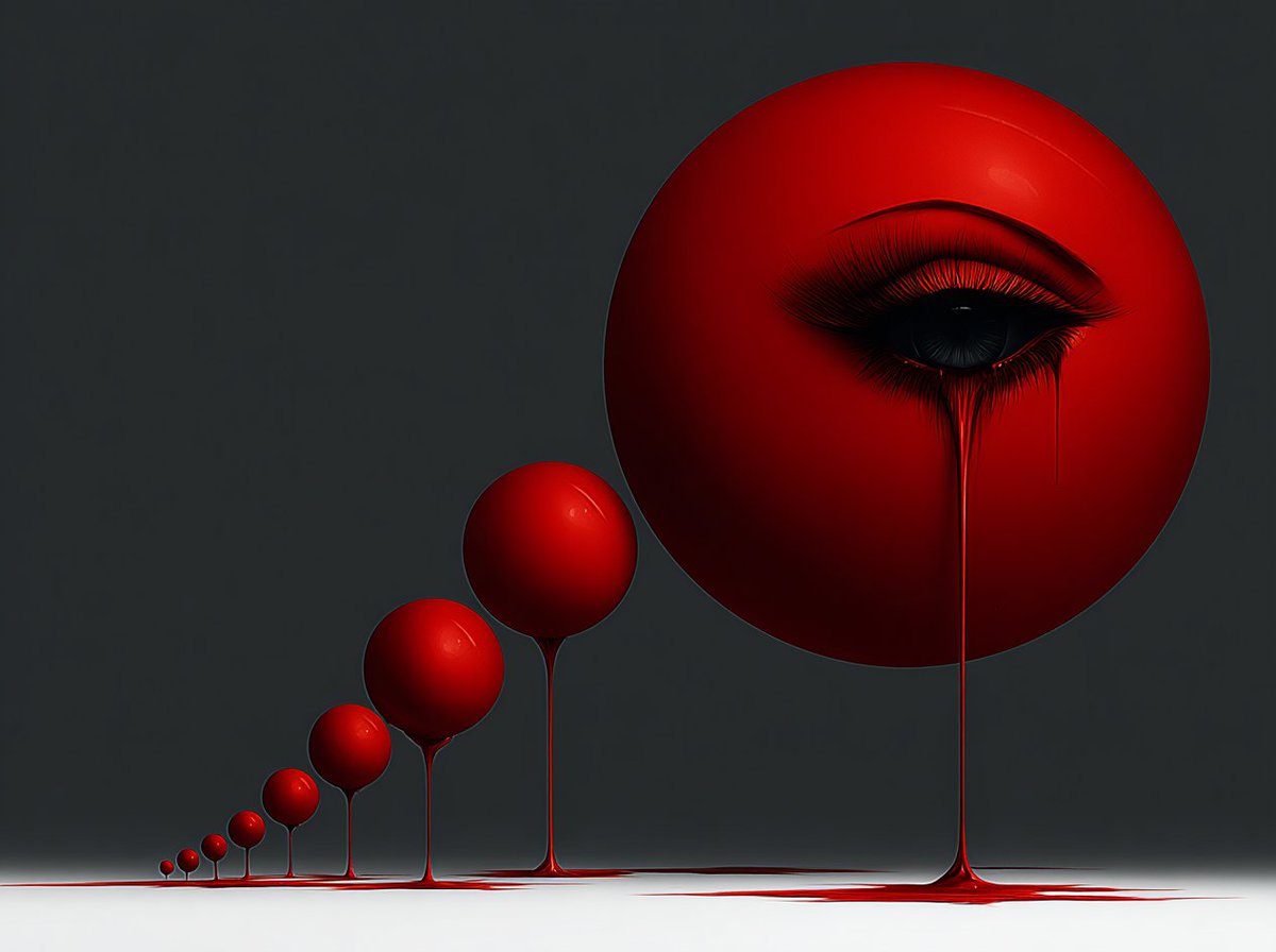 Red &amp; White art......