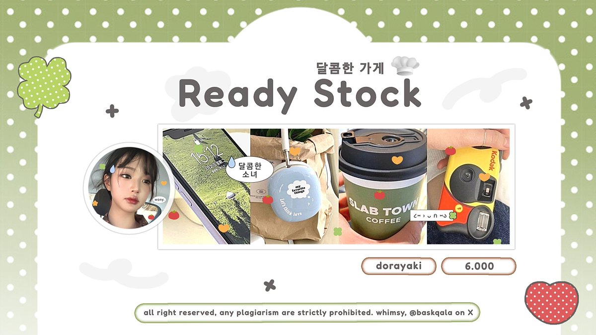 TeenyOfWhimsy's tweet image. hi, mind to help a repost? thank youu! =D

🍥🧀🍀 . . . emLoo! whimsy punya 4 layout ready stock dari katalog &amp;lt; doryaki &amp;gt; dengan harga 6.000 koin yang nantinya hasil pejualan akan 100% didonasikan untuk para demonstran, ayo segera dijemput! 🛵💨

#zonauang