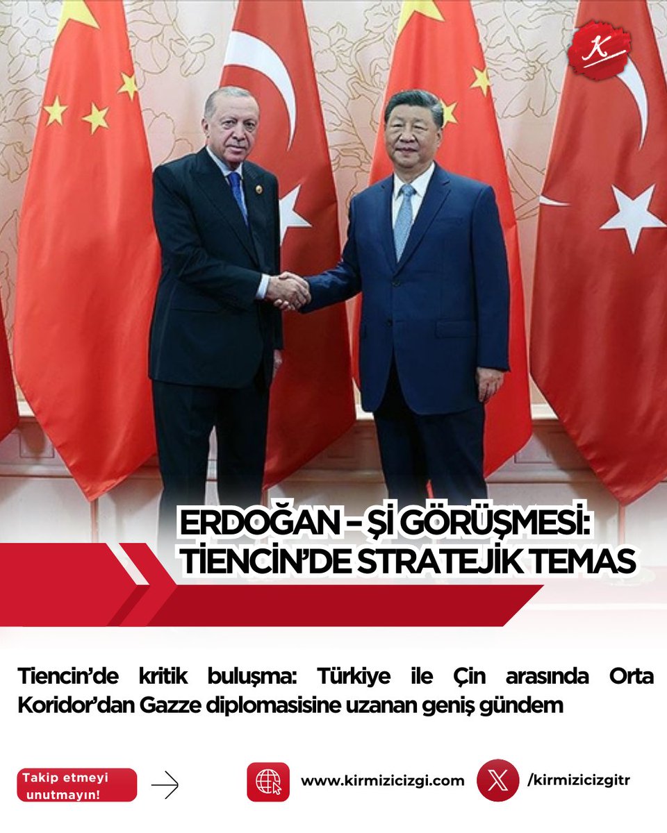 📍 Erdoğan – Şi Görüşmesi: Tiencin’de Stratejik Temas

Cumhurbaşkanı Recep Tayyip Erdoğan, Şanghay İşbirliği Örgütü’nün 25. Devlet Başkanları Zirvesi için bulunduğu Çin’in Tiencin kentinde temaslarına başladı.

İlk görüşme Çin Devlet Başkanı Şi Cinping ile…

🔴 Masada kritik