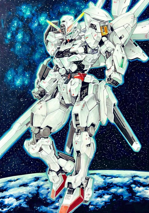 暑い日にガンダムは描いちゃダメ🫠
#ガンダム  #コピック #水星の魔女  #キャリバーン #モビルスーツ 