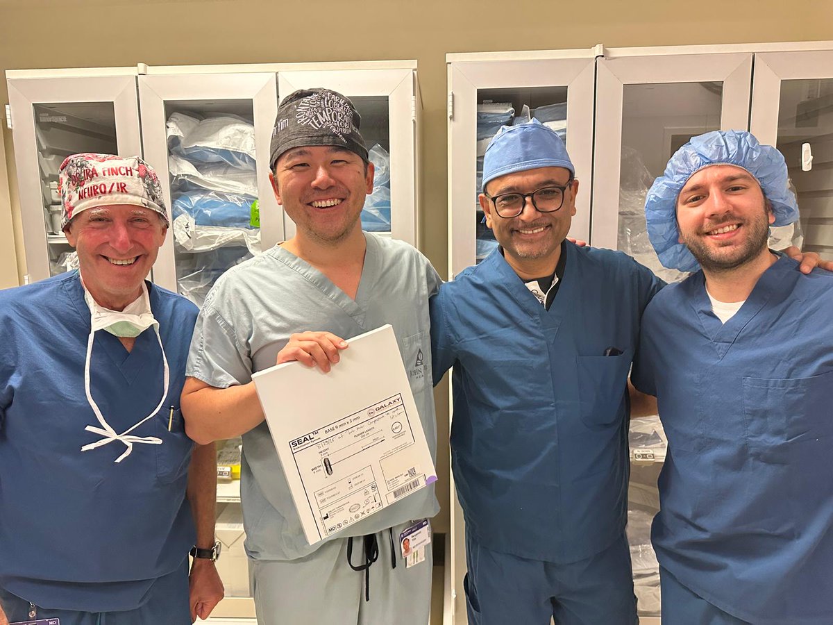SEAL IT update: 252 patients enrolled + 2 CUCs this week. Thanks to all investigators!
#SEALIT #Neurointervention