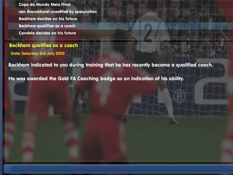 Beckham is now an renowned physio