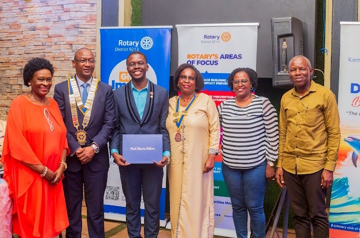 Rotary club of Kampala-Kawempe (@rckawempe) on Twitter photo 👏🎉 Big congratulations to <a href="/OketchoEmmanue7/">CHAIR OKETCHO EMMANUEL</a> — Grants Chair ADRR CC5, Past President <a href="/RctKawempe/">Rotaract Club Of Kawempe</a> & Past POP-Rotaract — on being pinned a Paul Harris Fellow by the DG! 🌟 Your spirit of giving to the Rotary Foundation inspires us all. 💙 #UniteForGood #PeopleOfAction 👏🎉 Big congratulations to <a href="/OketchoEmmanue7/">CHAIR OKETCHO EMMANUEL</a> — Grants Chair ADRR CC5, Past President <a href="/RctKawempe/">Rotaract Club Of Kawempe</a> & Past POP-Rotaract — on being pinned a Paul Harris Fellow by the DG! 🌟 Your spirit of giving to the Rotary Foundation inspires us all. 💙 #UniteForGood #PeopleOfAction