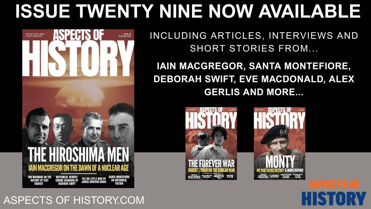 Free via #kindleunlimited
Aspects of History. Issue 29. OUT NOW.

Featuring <a href="/Iain_MacGregor1/">Iain_MacGregor1 (@iainmacgregor1.bsky.social)</a> <a href="/SantaMontefiore/">Santa Montefiore</a>
<a href="/swiftstory/">Deborah Swift</a> <a href="/gevemac/">Eve MacDonald</a> <a href="/alex_gerlis/">Alex Gerlis</a> and more...

amazon.co.uk/Aspects-Histor…

#historylovers #historyteacher #bynr