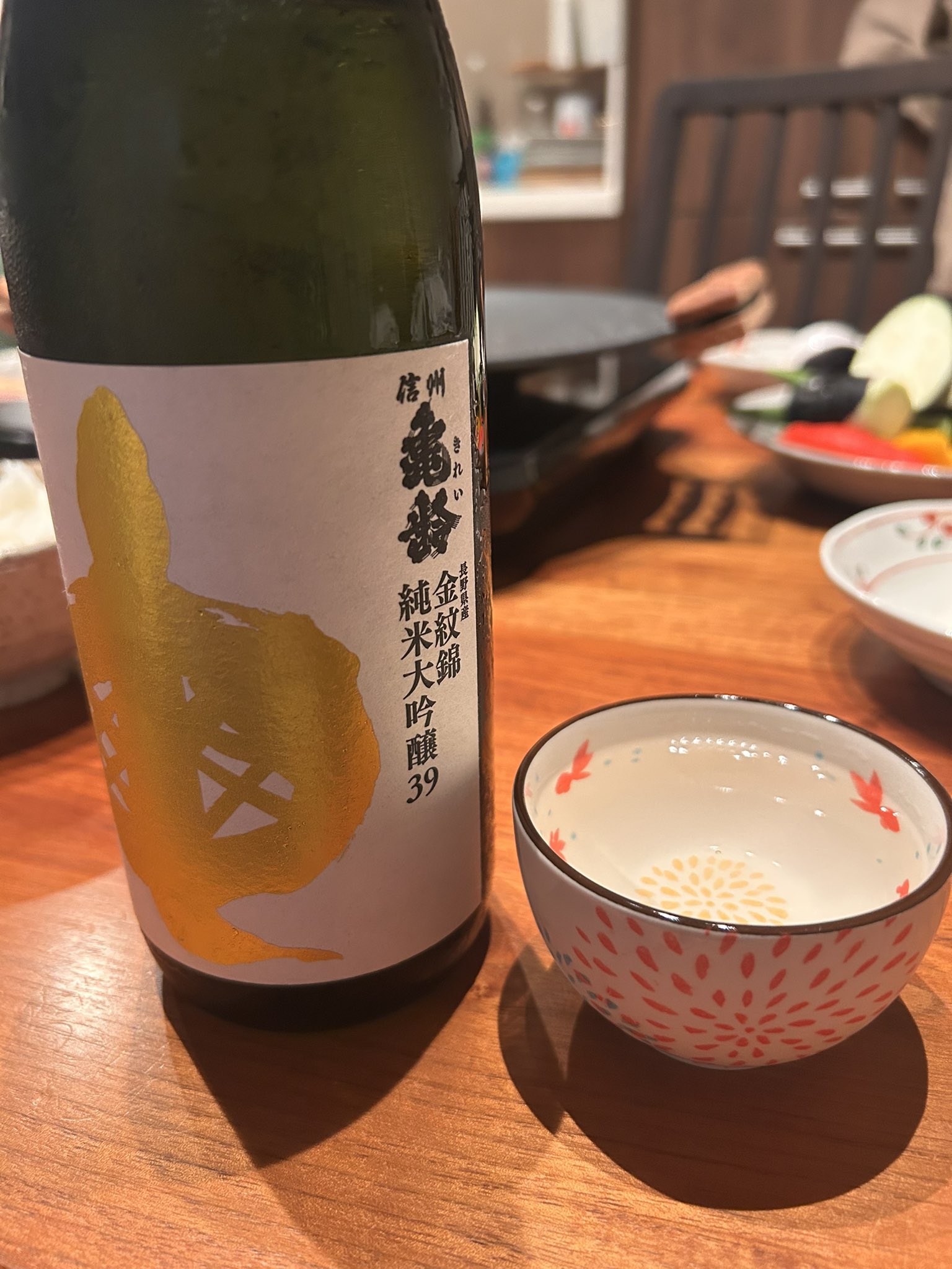 信州亀齢 金紋錦 純米大吟醸39 720ml 金亀 信州亀齢「純米大吟醸金紋錦」 - 日本酒・焼酎・ワイン【北上尾