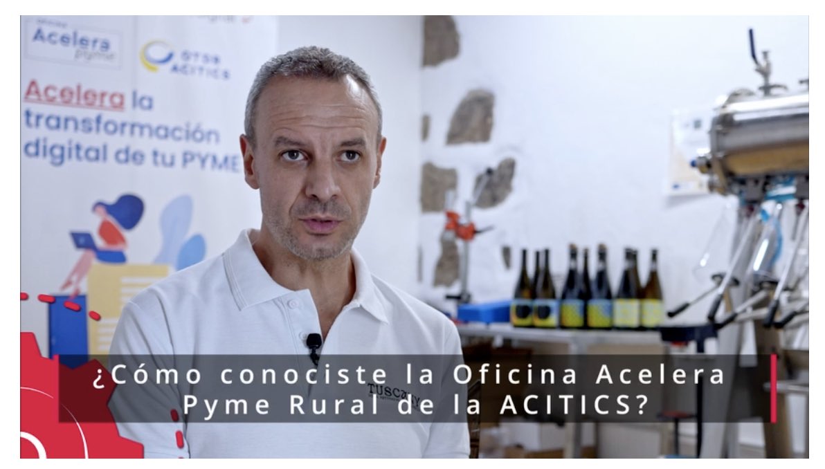 #OAPacitics en otro caso de éxito, nos encontramos con Vicente Marrero de Tuscany Sidra Artesanal de Valleseco
lnkd.in/d_QqFTBt
<a href="/Acelerapyme/">Acelera pyme</a> Red.es   
#oﬁcinasacelerapyme #PlandeDigitalizaciondePymes #acelerapyme 
#kitdigital #NextGenerationEU