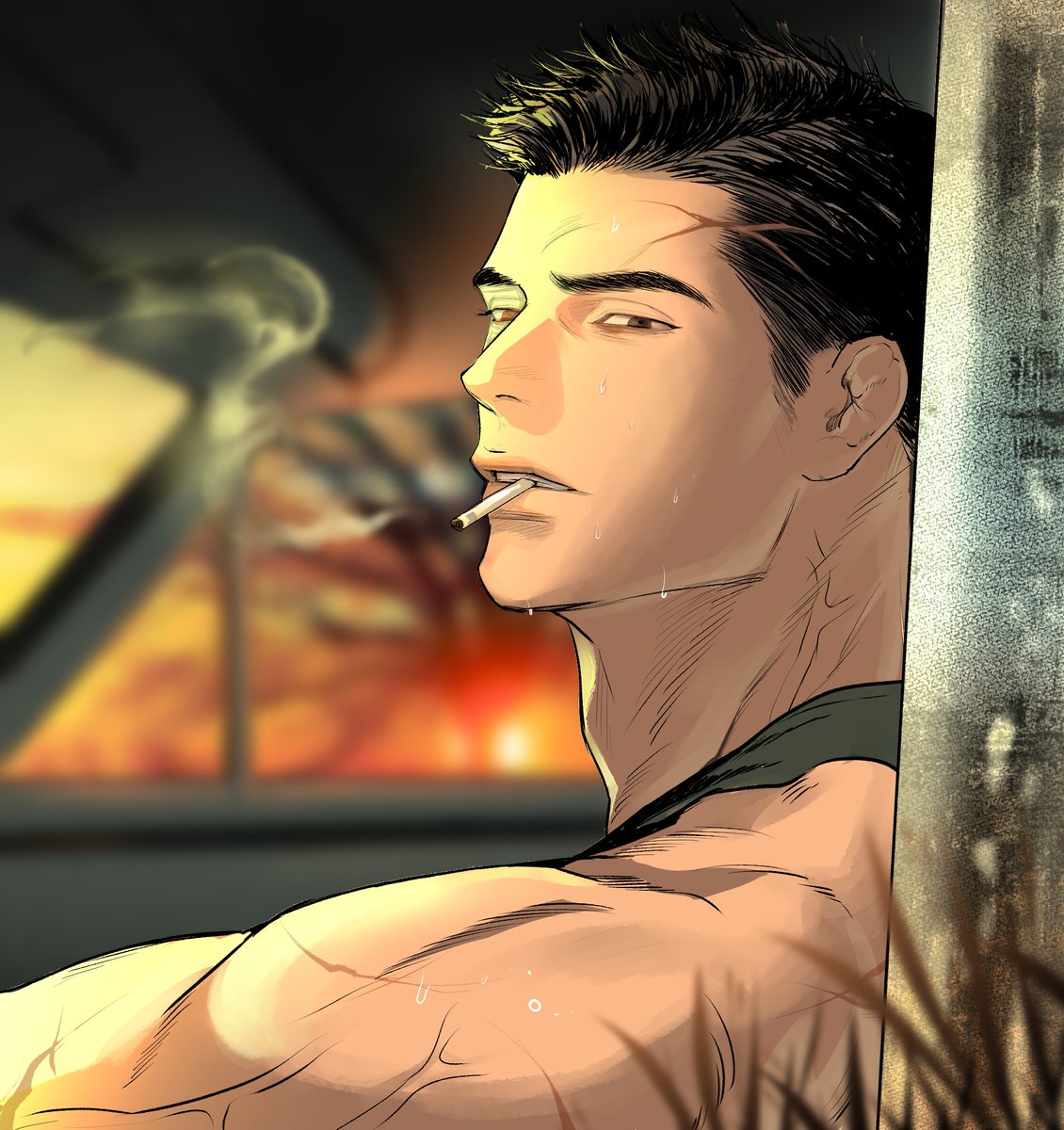 dear_cmr's tweet image. 소근소근... 차기작으로 염두중인 떡대수 캐입니닷.. 아직 정해진 것도 없고 구상도 0인 상태지만 언젠가 꼭 그려보고싶었던 .. 떡대수느와르를 구상해볼 생각이예요, 조폭보다 조폭같은 경찰의 복수 이야기일 확률이 유력..합니닷