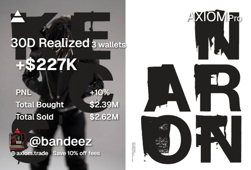 bandeez's tweet photo. Best month in the trenches so far +$250k (Got some unrealized positions)

Things definitely slowed down towards the end of the month. Need more creativity in the trenches and more narratives but overall great month for someone who doesn't farm there own deploys to make it.

Let's hope September has a lot of newer and better coins coming out. It isn't impossible to make money in this market you just have to adapt and be patient. 

Hope everyone had a good month. On to the next. Luv yall