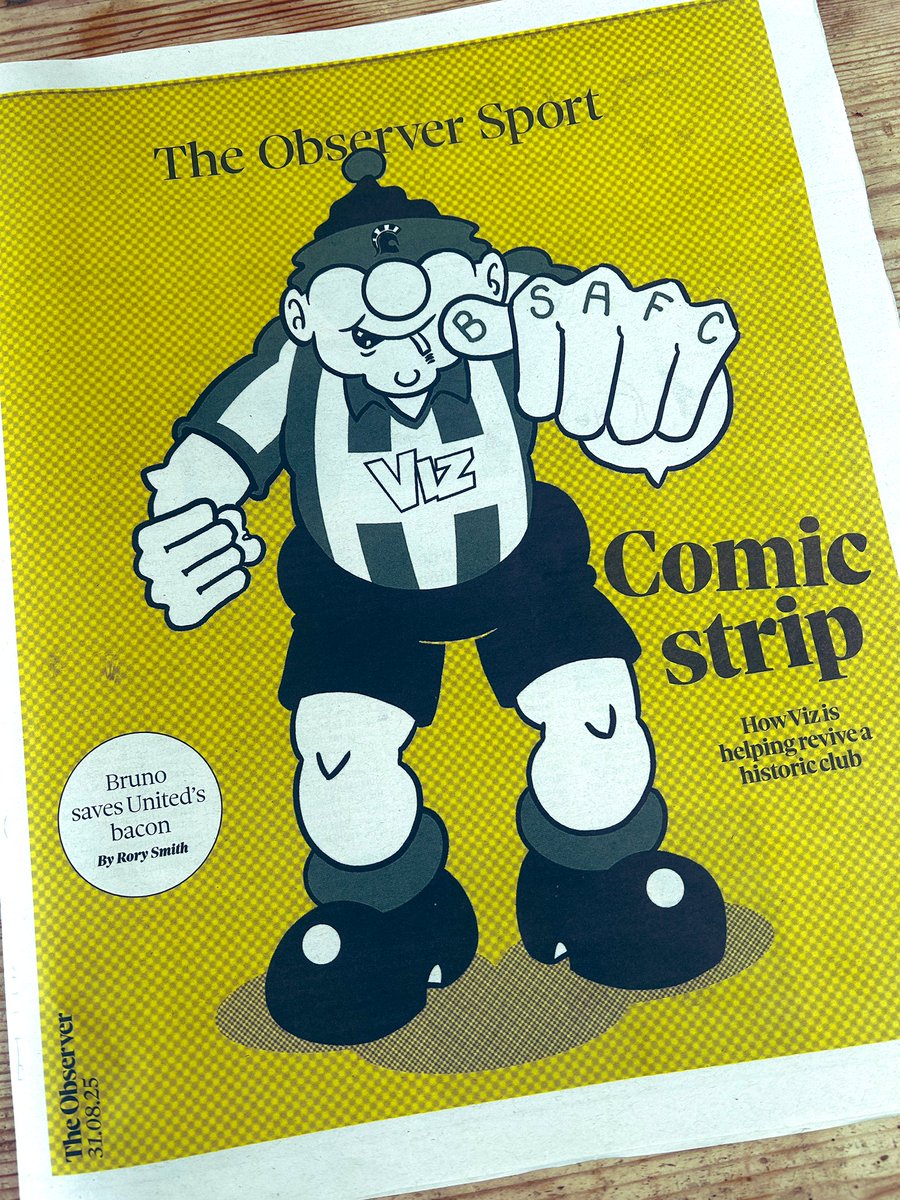 Victoria Derbyshire (@vicderbyshire) on Twitter photo How Viz is helping revive a tiny world-famous NE football club
By <a href="/MRSandell/">Mark Sandell</a>
observer.co.uk/news/sport/art… How Viz is helping revive a tiny world-famous NE football club
By <a href="/MRSandell/">Mark Sandell</a>
observer.co.uk/news/sport/art…