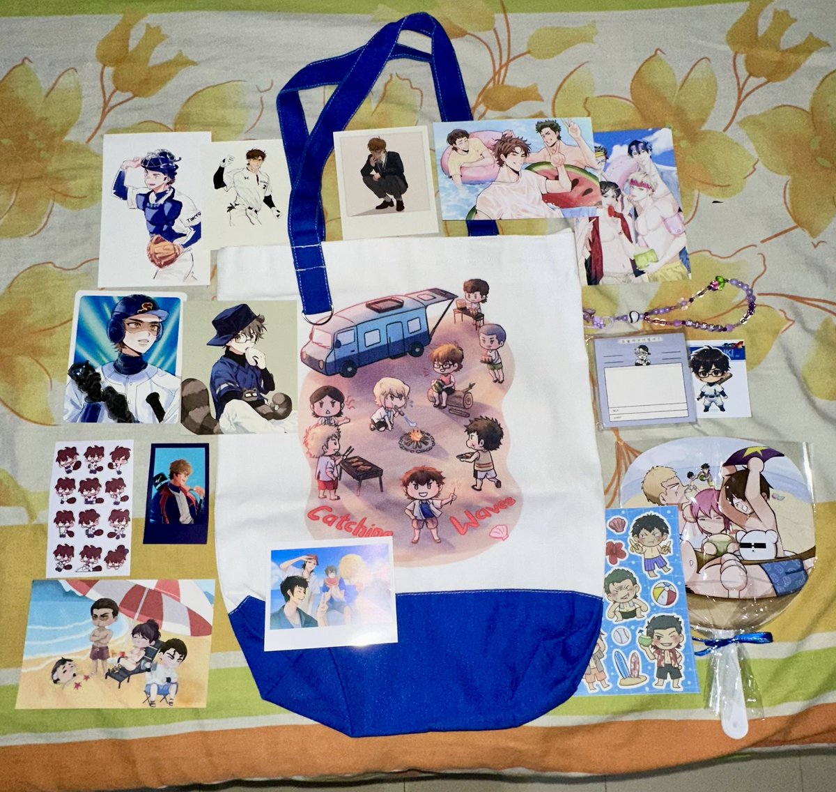 thank you so so much <a href="/tsukikkage/">𝚊𝚖𝚋𝚎𝚛 ✧</a> for hosting this giveaway!! super happy and grateful to have gotten the <a href="/DaiyaSummerArc/">Catching Waves: From Diamond to Seashore</a> cse kit + a couple of freebies din 🥹🫶 thank you againnn!! 🥰🥰