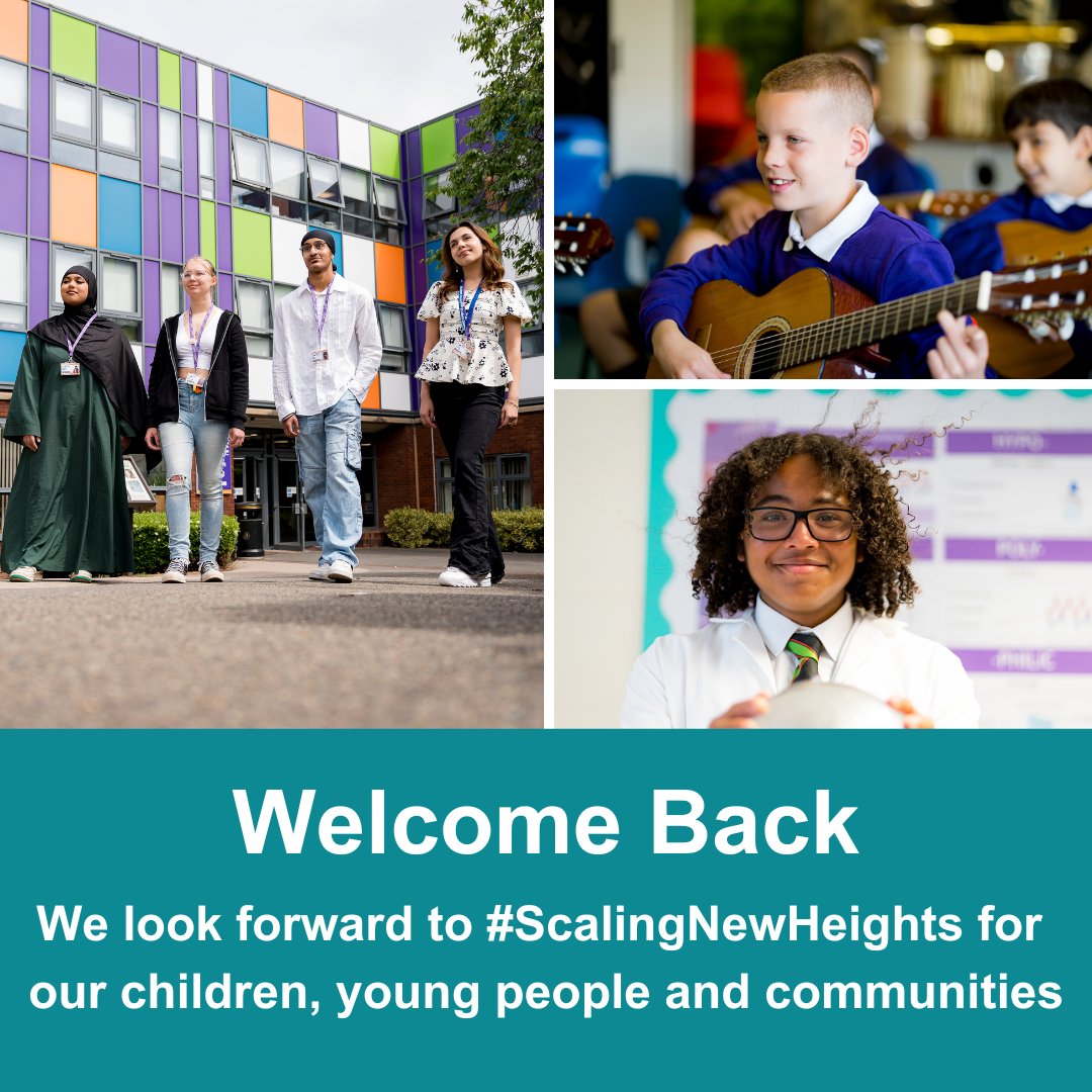 We are ready and looking forward to welcoming our children and young people back to our academies next week for the start of the 2025–26 academic year. An exciting journey ahead as we continue #ScalingNewHeights across the West Midlands, building on our successes together.
