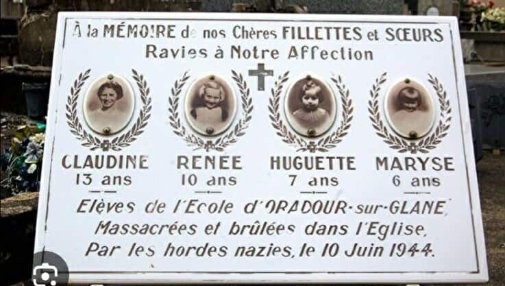 🚨Cette plaque commémorant le martyr de ces enfants par les nazis a été dérobée du cimetière d’Oradour-sur-Glane entre le 19 et 22 août.
Si vous avez une information, contactez <a href="/Gendarmerie/">Gendarmerie nationale</a> ou <a href="/PoliceNationale/">Police nationale</a> 

Si vous en êtes le détenteur, SVP, il faut la rendre à leur famille.