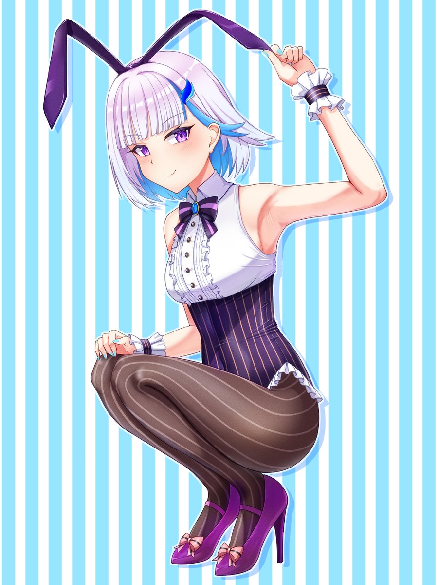ニュイ・ソシエール 「#今月描いたイラストを晒そう 久しぶりに4枚描けたかな? 来月も水着絵描きますの」|オリ@にじそ07新刊残り10Pと表紙のイラスト