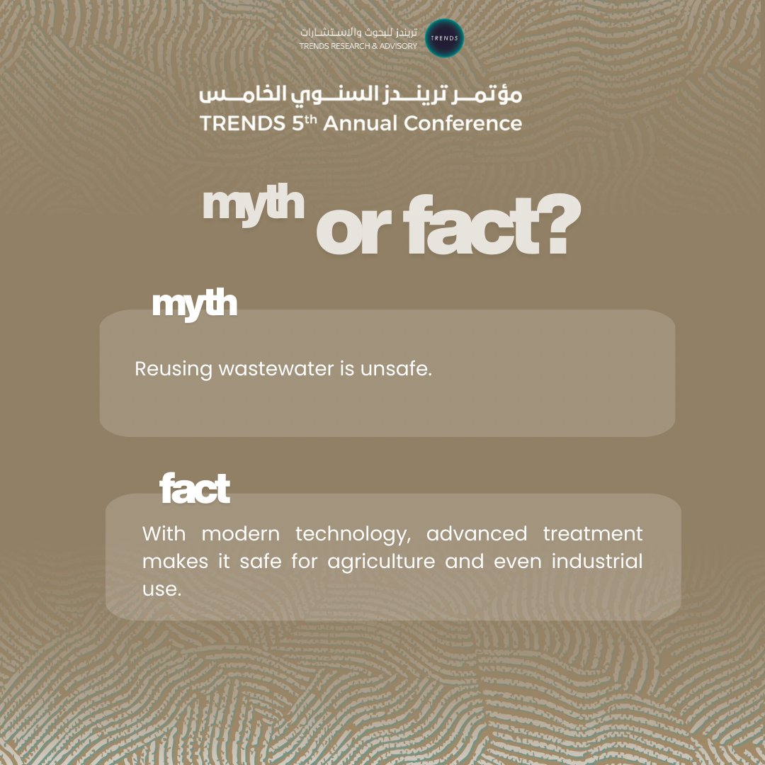 TrendsRA's tweet image. Discover innovative solutions for a sustainable and resilient future at TRENDS Research & Advisory’s 5th Annual Conference on Sustainable Water Security.
Register now:
trendsresearch.org/sustainable-wa…