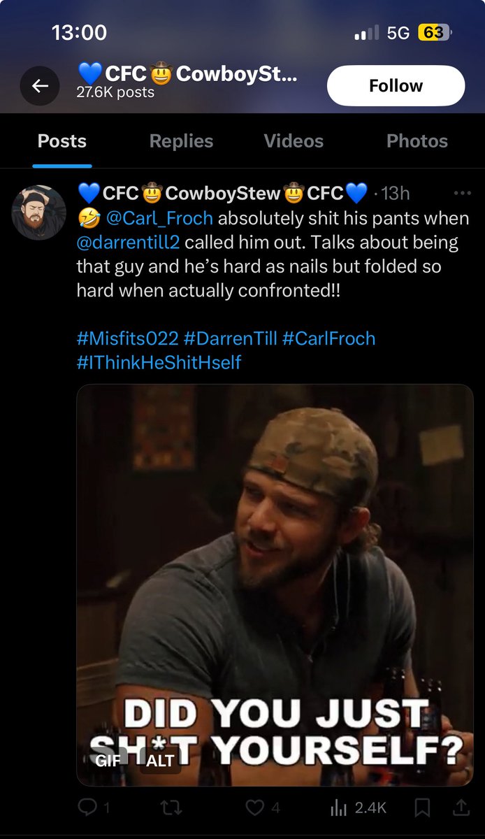 Big G (@coach__gary) on Twitter photo This man shit his pants against Anton Bell and quit with a jab to the throat but yeah sure Carl Froch shit himself 😂😂😭😭😭 This man shit his pants against Anton Bell and quit with a jab to the throat but yeah sure Carl Froch shit himself 😂😂😭😭😭