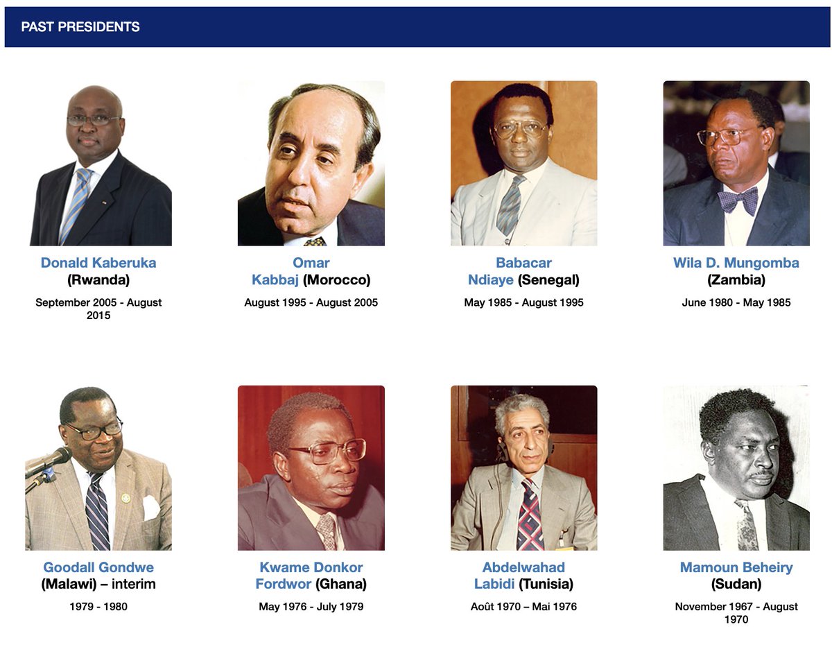 AfDB_Group's tweet image. Over 60 years, the @AfDB_Group has been led by incredible leaders. 

Learn more about the #AfDB past Presidents and history.

➡️bit.ly/4lT9D0n #AfDBTransition