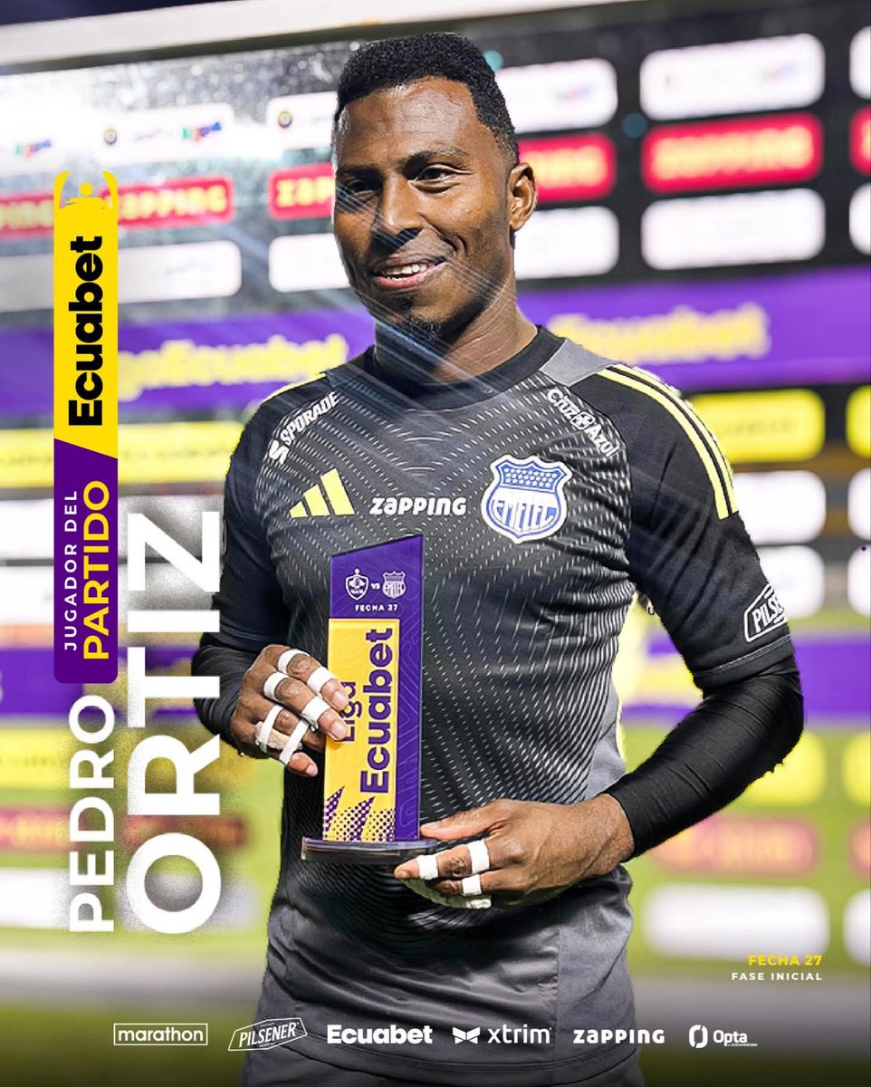 El mejor jugador del partido.... Pedro Ortiz.

#TribunaEléctrica #Emelec