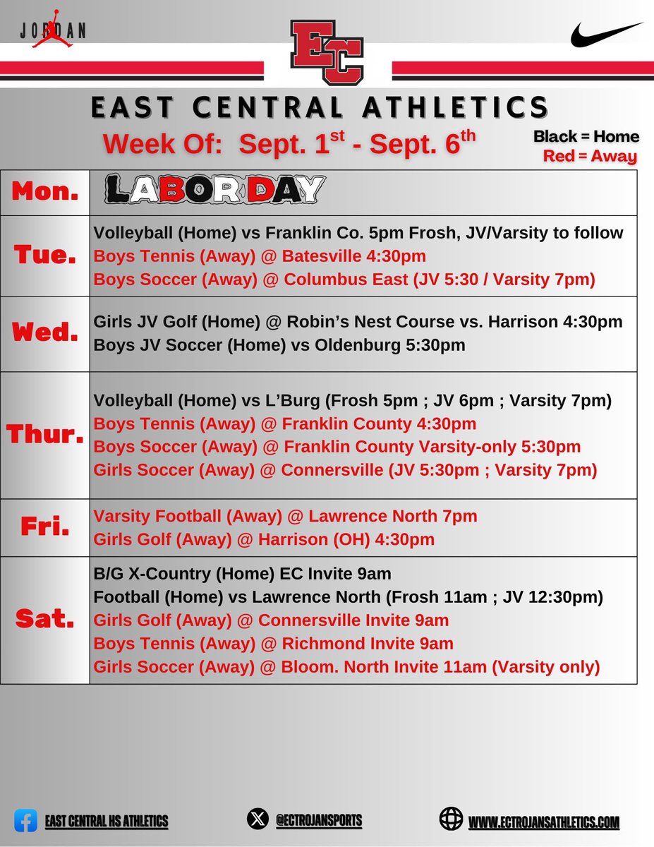 ECTrojanSports's tweet image. This week’s snapshot of our EC sporting events: