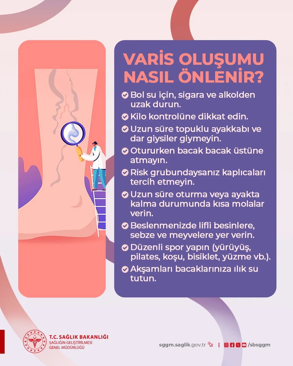 Toplardamarlarda, kanın kalbe doğru tek yönde hareketini sağlayan ve ayaklara doğru geri kaçışını önleyen kapakçıklar bulunur. Bu kapakçıklar hasar gördüğünde işlevini kaybeder ve kan, bacaklarda toplanarak genişlemiş damara (varise) neden olur. #Varis