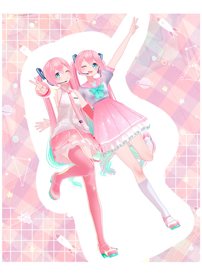 calmo_ing's tweet image. カルも式ミクさんをピンクに変身させるセット / カルも さんのイラスト #nicoseiga #im11664650 nico.ms/im11664650 

ミクさん誕生日おめでとう～～！！
ミクさんをピンクにするセット配布してます～何卒～～

#初音ミク #初音ミク生誕祭2025 
#カルも式初音ミク
#MikuMikuDance #MMD