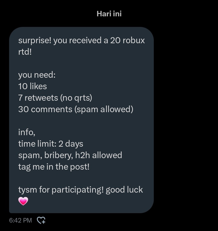 HELLOOO, got a RTD from <a href="/abbyluvr_/">abby 💗 | dmts - 1k collab gw 📌</a> ⭐️🤍⭐️ tysm for likes, comment, and retweets all! <3