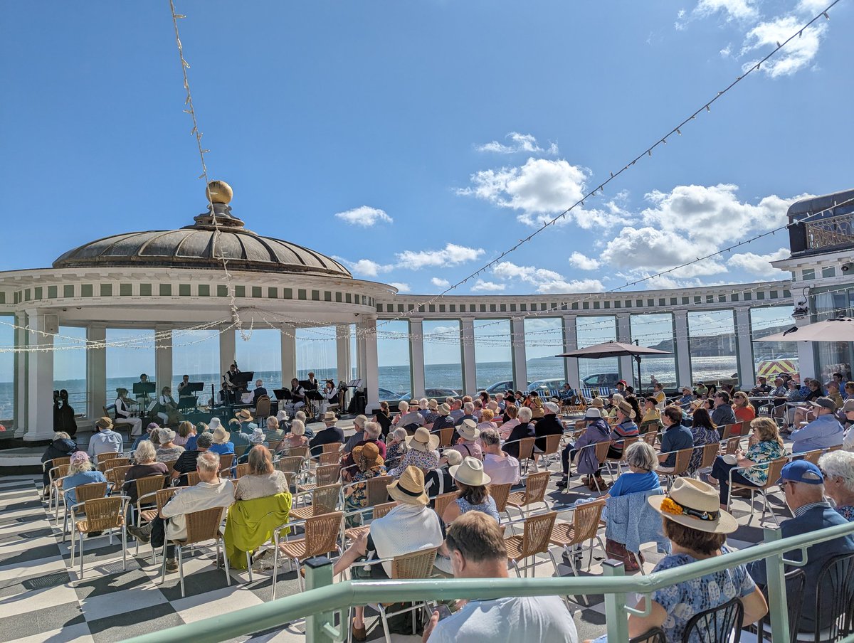 Can't think of a nicer way to spend a sunny Sunday morning in #scarborough. Thank you <a href="/SpaOrchestra/">Scarborough Spa Orchestra</a>.