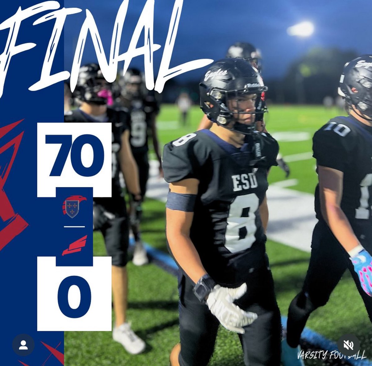 ESDFootball_'s tweet photo. Great start to the season…keep focusing on the little things! #ESDFootball #ONEHeartbeat https://t.co/9geuAug3Ny