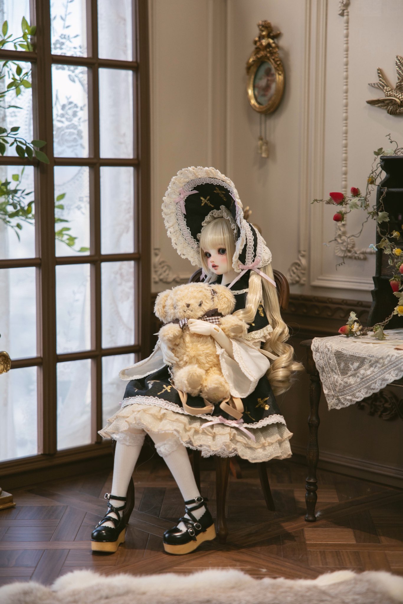 【ぬいぐるみオーダー】Nana ♡ペプマロン♡様 ラブブ 17センチ 着せ替え ぬいぐるみ オーバーオール - メルカリ