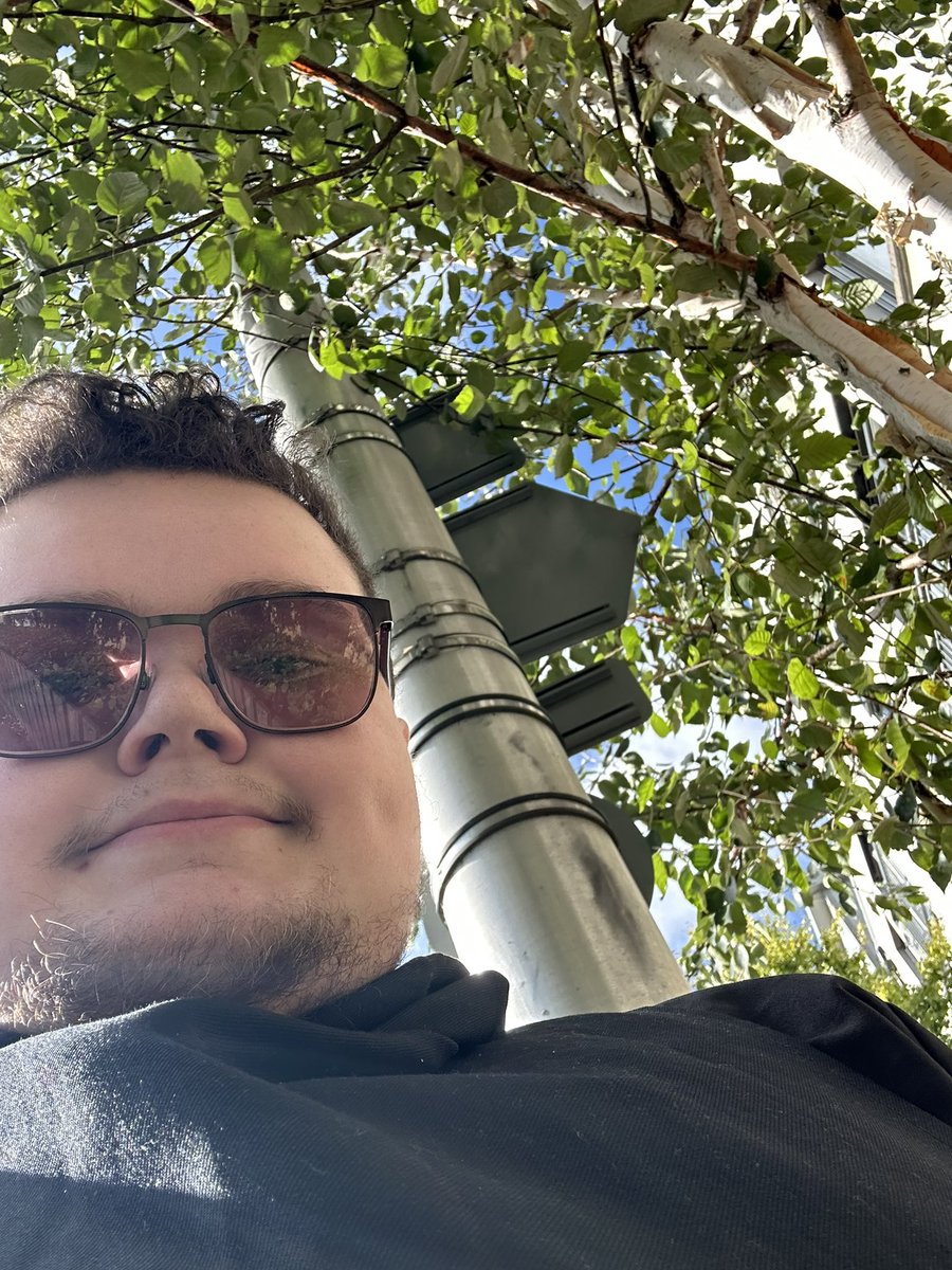 The sun is out. Time for an after-Mass iced tea.